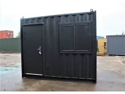 Secure 10ft ModiBox Shipping Container Office with Insulation, Ready to Work